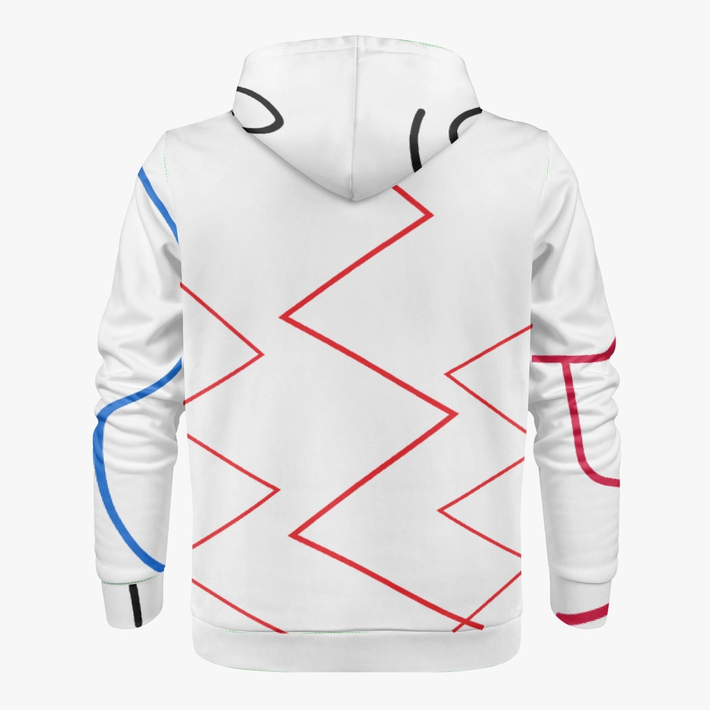 Crayon Way Men's AOP Full Zip Up Hoodie