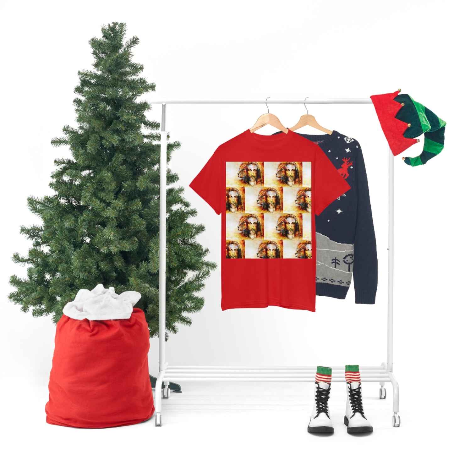 Double Mind Face Of Heavy Cotton Tee