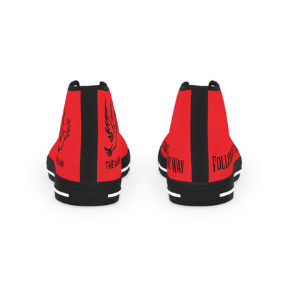 Red FOTW Men's High Top Sneakers