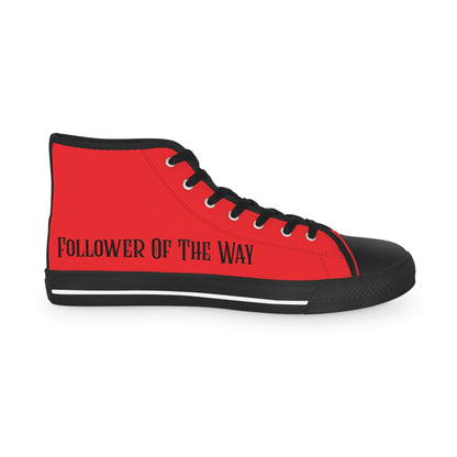Red FOTW Men's High Top Sneakers