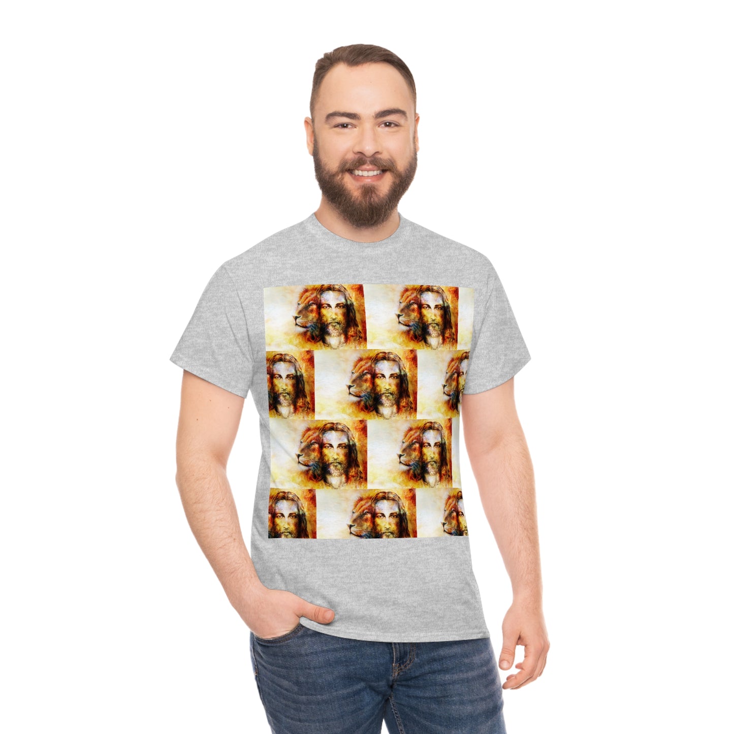 Double Mind Face Of Heavy Cotton Tee