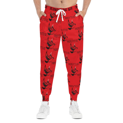 Red WAY WAY Athletic Joggers