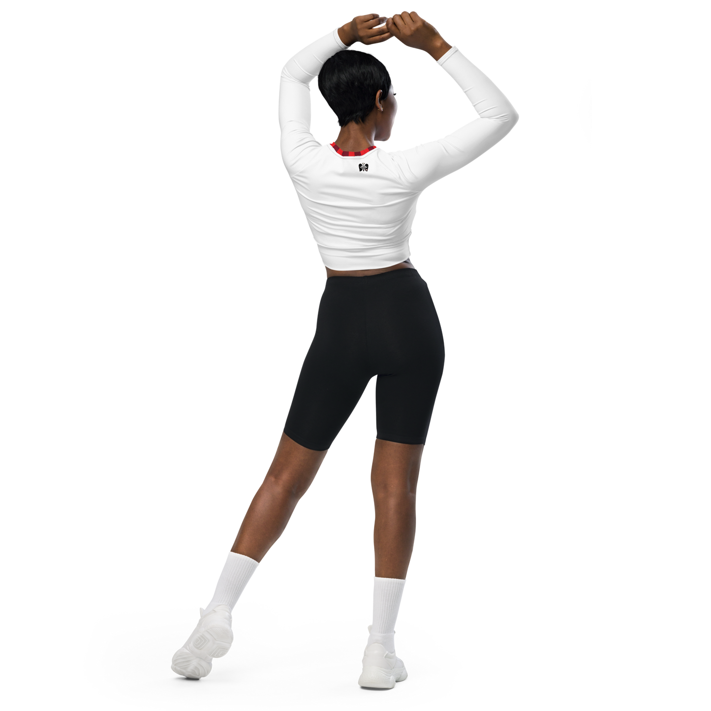 Wo Recycled long-sleeve crop top