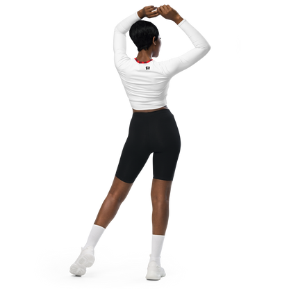 Wo Recycled long-sleeve crop top