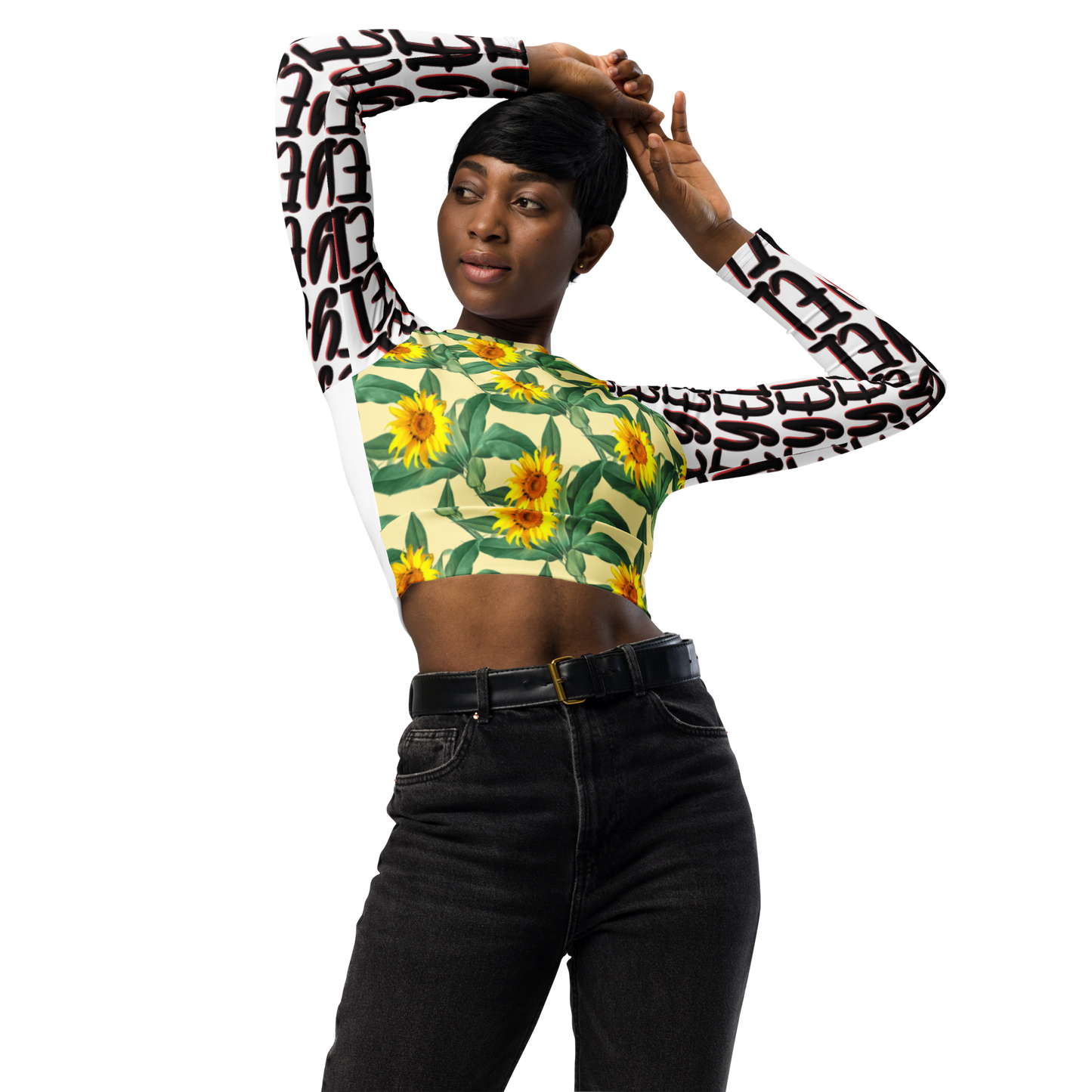 Flo way Recycled long-sleeve crop top