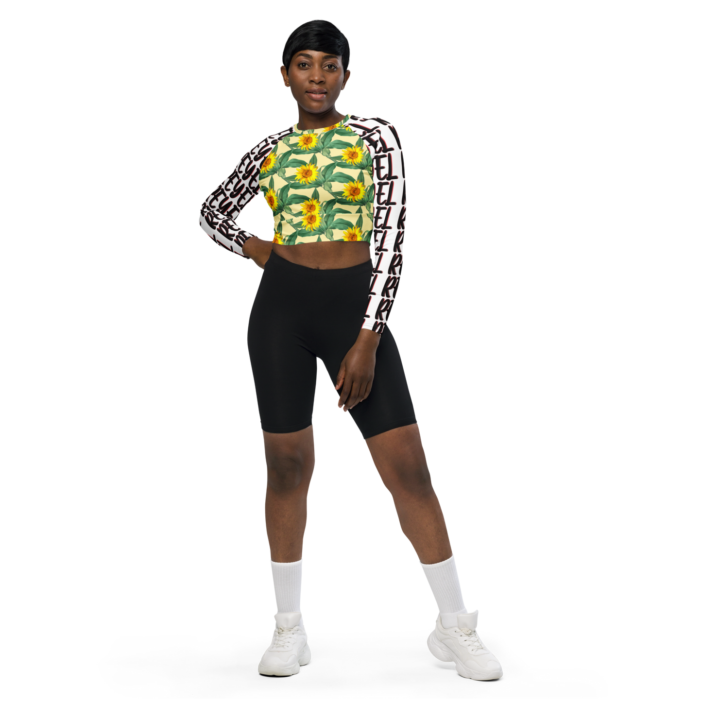 Flo way Recycled long-sleeve crop top