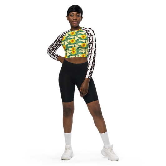 Flo way Recycled long-sleeve crop top