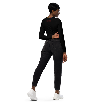 Flower Girl Recycled long-sleeve crop top
