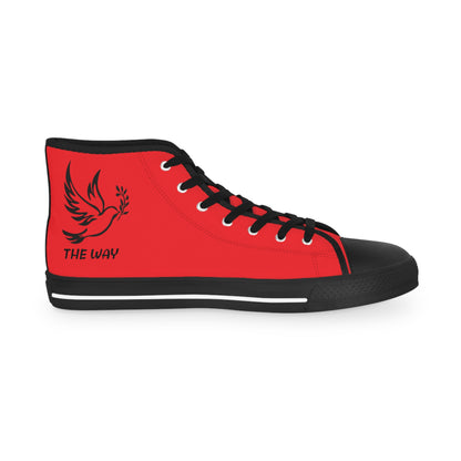 Red FOTW Men's High Top Sneakers