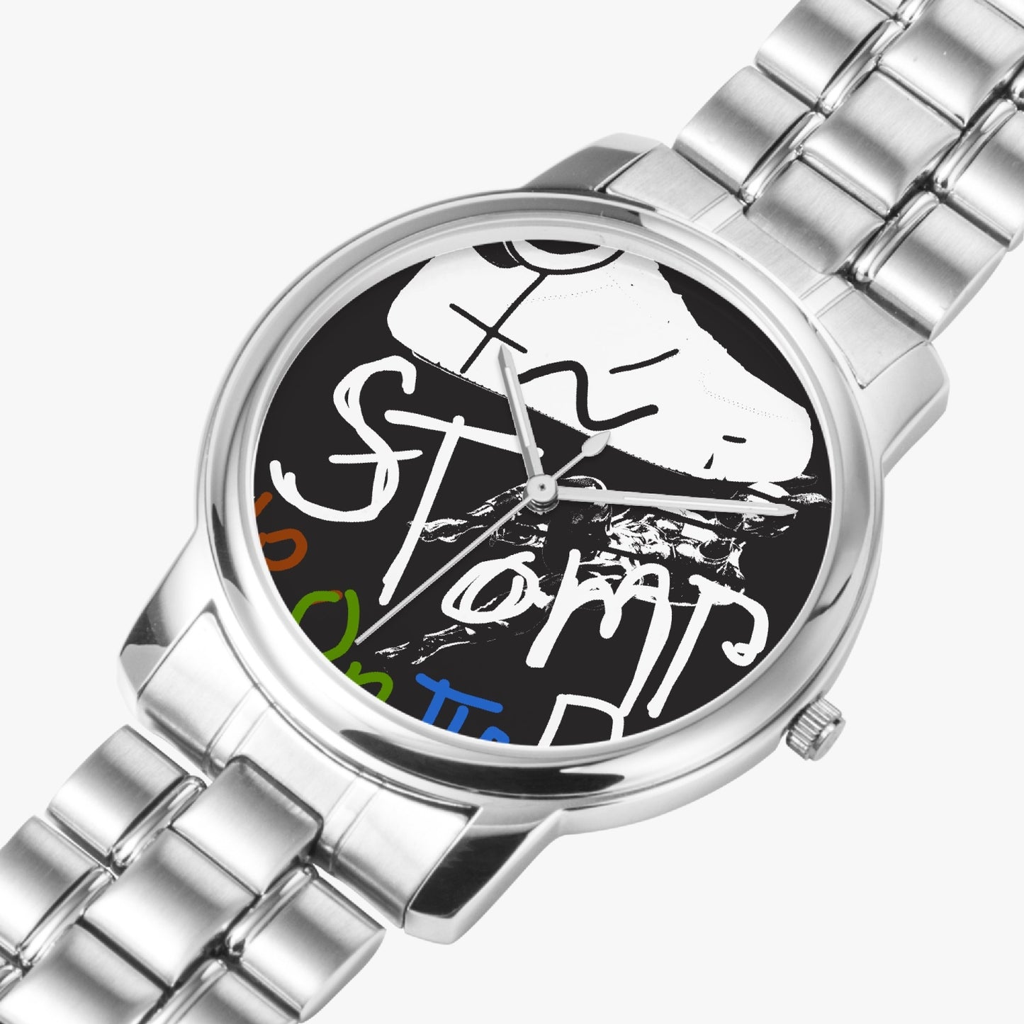 STOMP 153. Folding Clasp Type Stainless Steel Quartz Watch