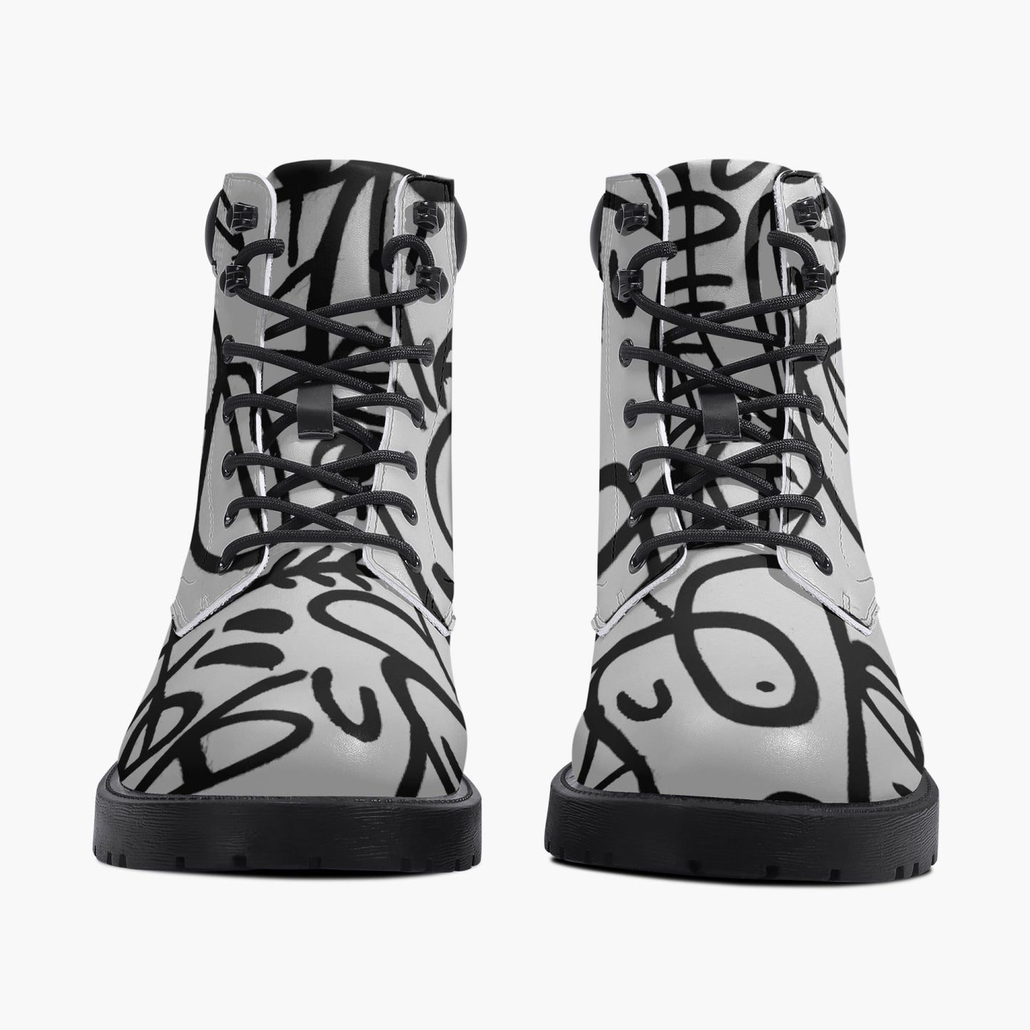 Many Eye Casual Leather Boots