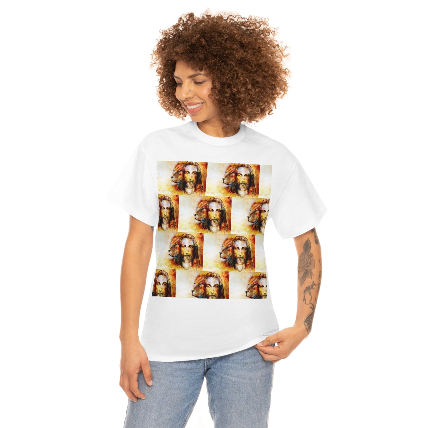 Double Mind Face Of Heavy Cotton Tee