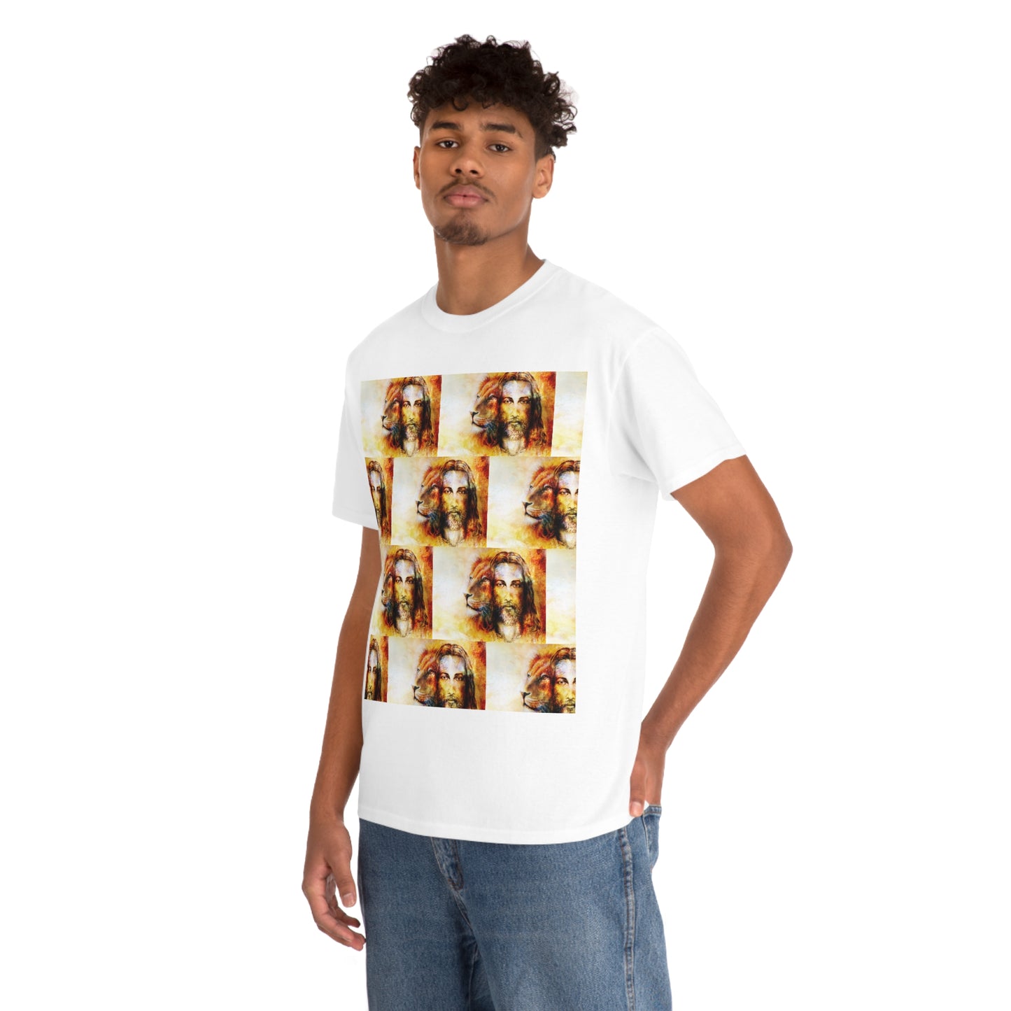 Double Mind Face Of Heavy Cotton Tee