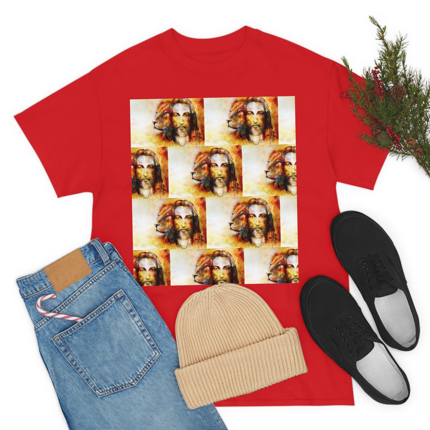 Double Mind Face Of Heavy Cotton Tee