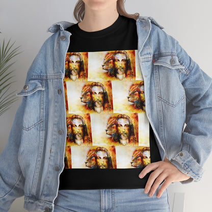 Double Mind Face Of Heavy Cotton Tee