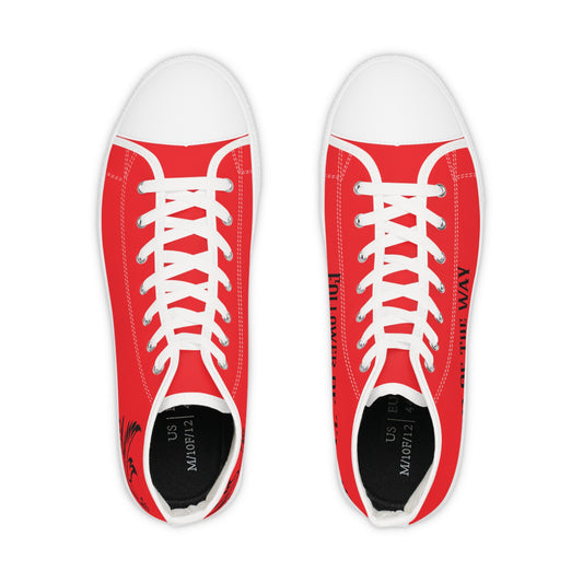 Red FOTW Men's High Top Sneakers