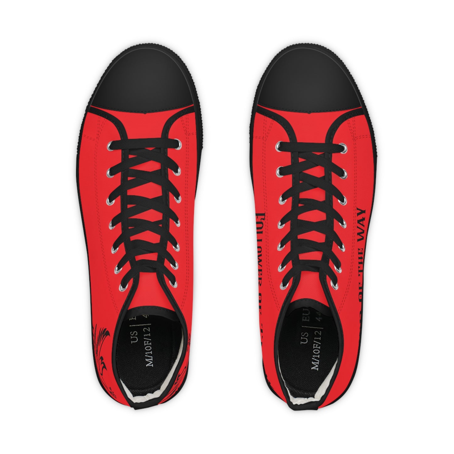 Red FOTW Men's High Top Sneakers
