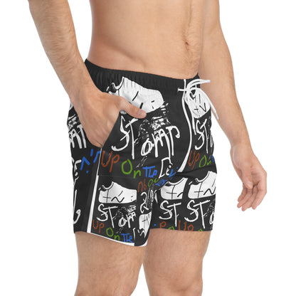 Stomp On Devil Swim Trunks