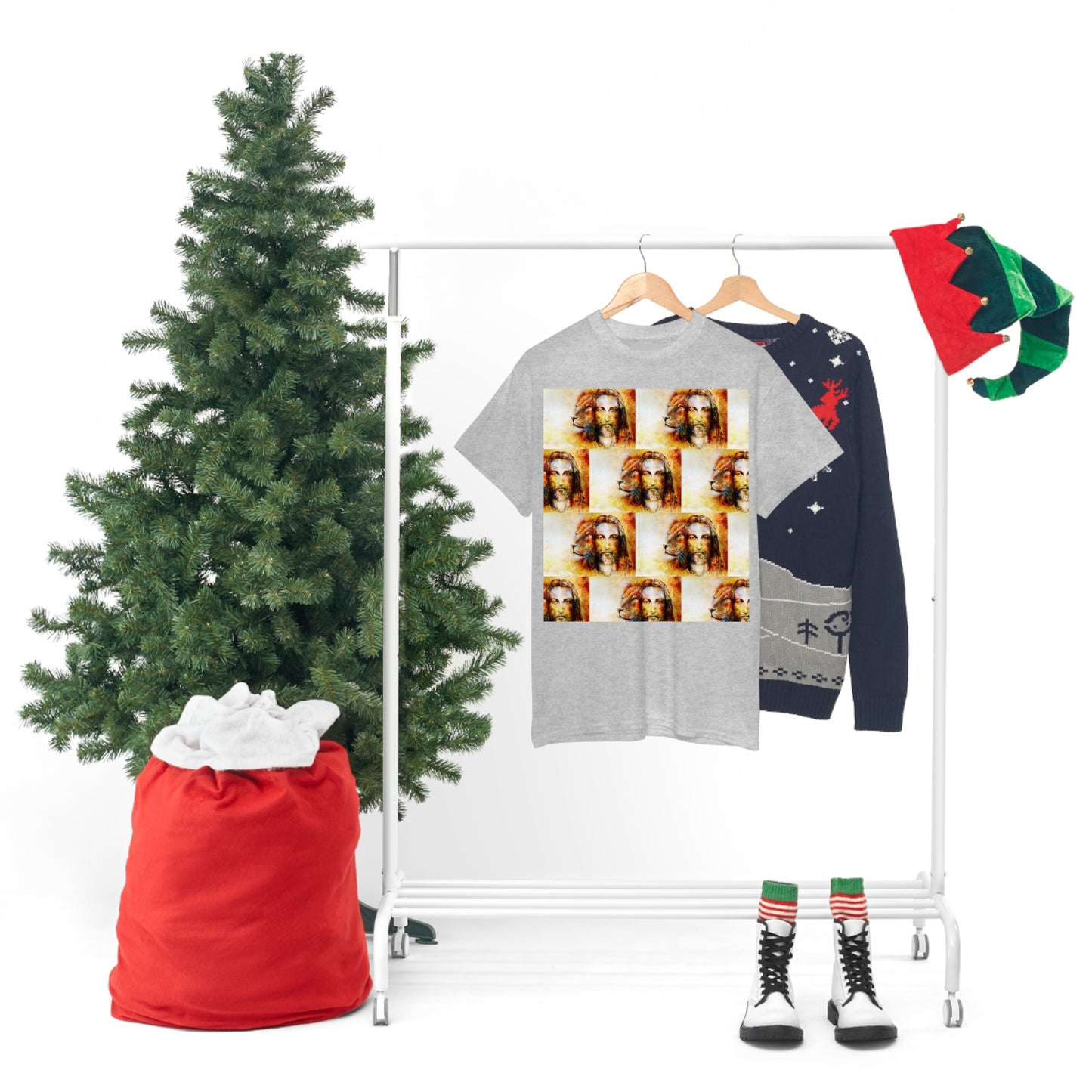 Double Mind Face Of Heavy Cotton Tee