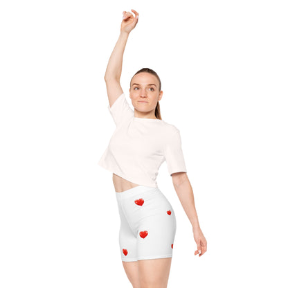 heart Women's Biker Shorts