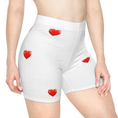 heart Women's Biker Shorts