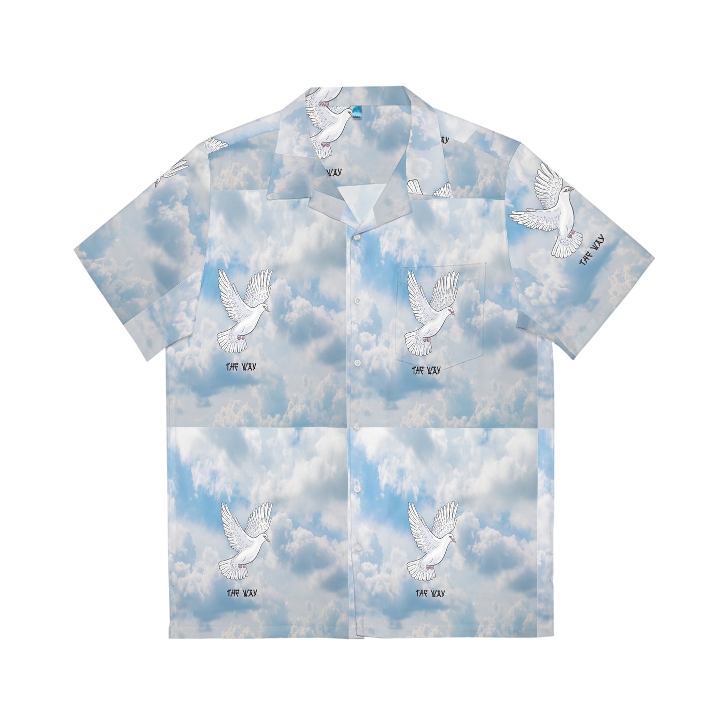 Cloud Bird Way Men's Hawaiian Shirt