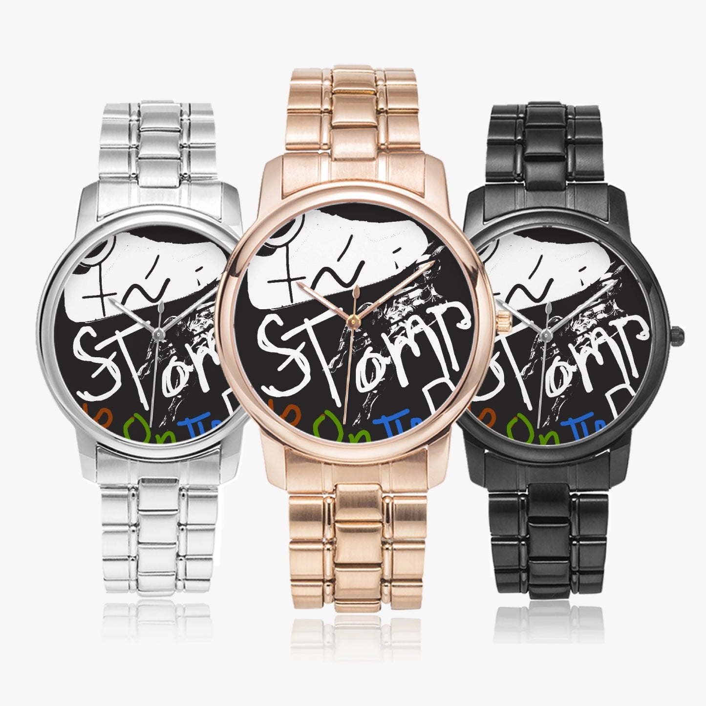 STOMP 153. Folding Clasp Type Stainless Steel Quartz Watch