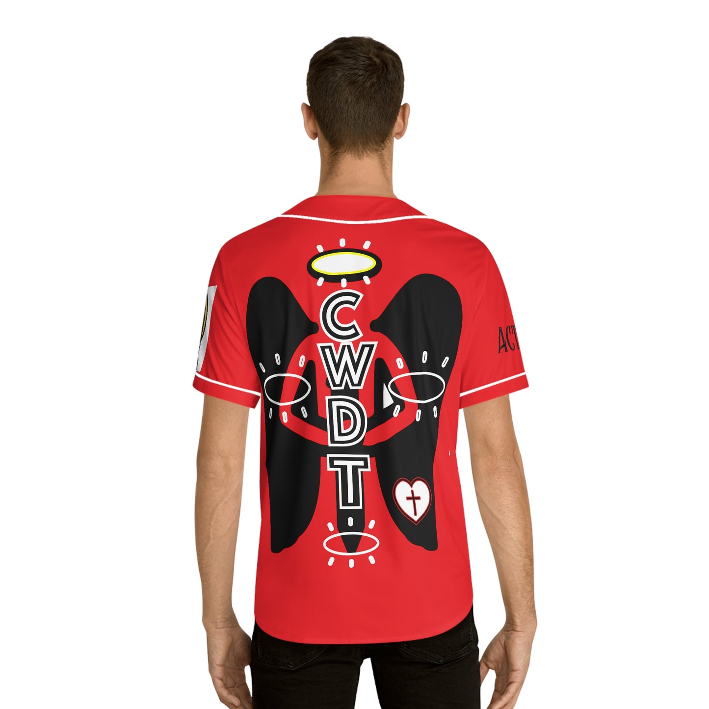 Red of Fly Men's Baseball Jersey