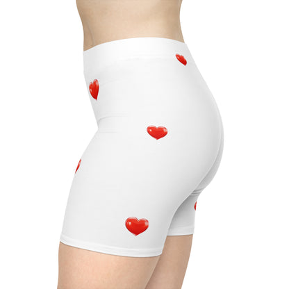 heart Women's Biker Shorts