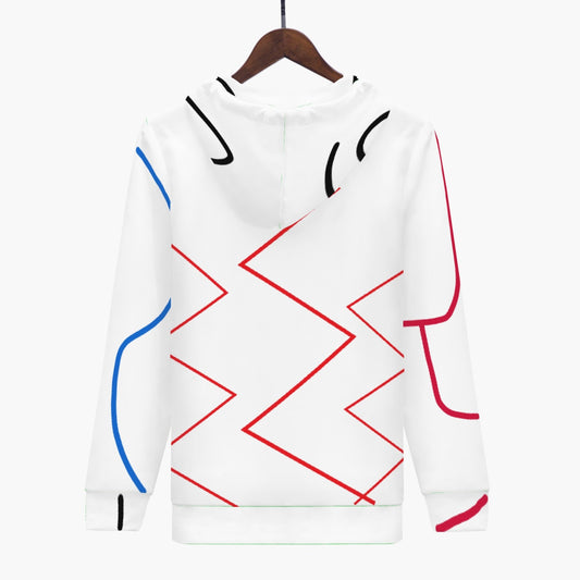 Crayon Way Men's AOP Full Zip Up Hoodie