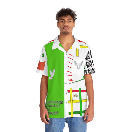 Half N Half way Men's Hawaiian Shirt