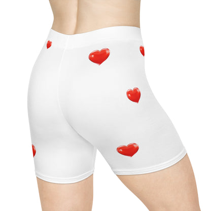 heart Women's Biker Shorts