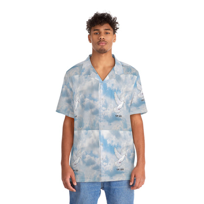 Cloud Bird Way Men's Hawaiian Shirt
