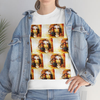 Double Mind Face Of Heavy Cotton Tee
