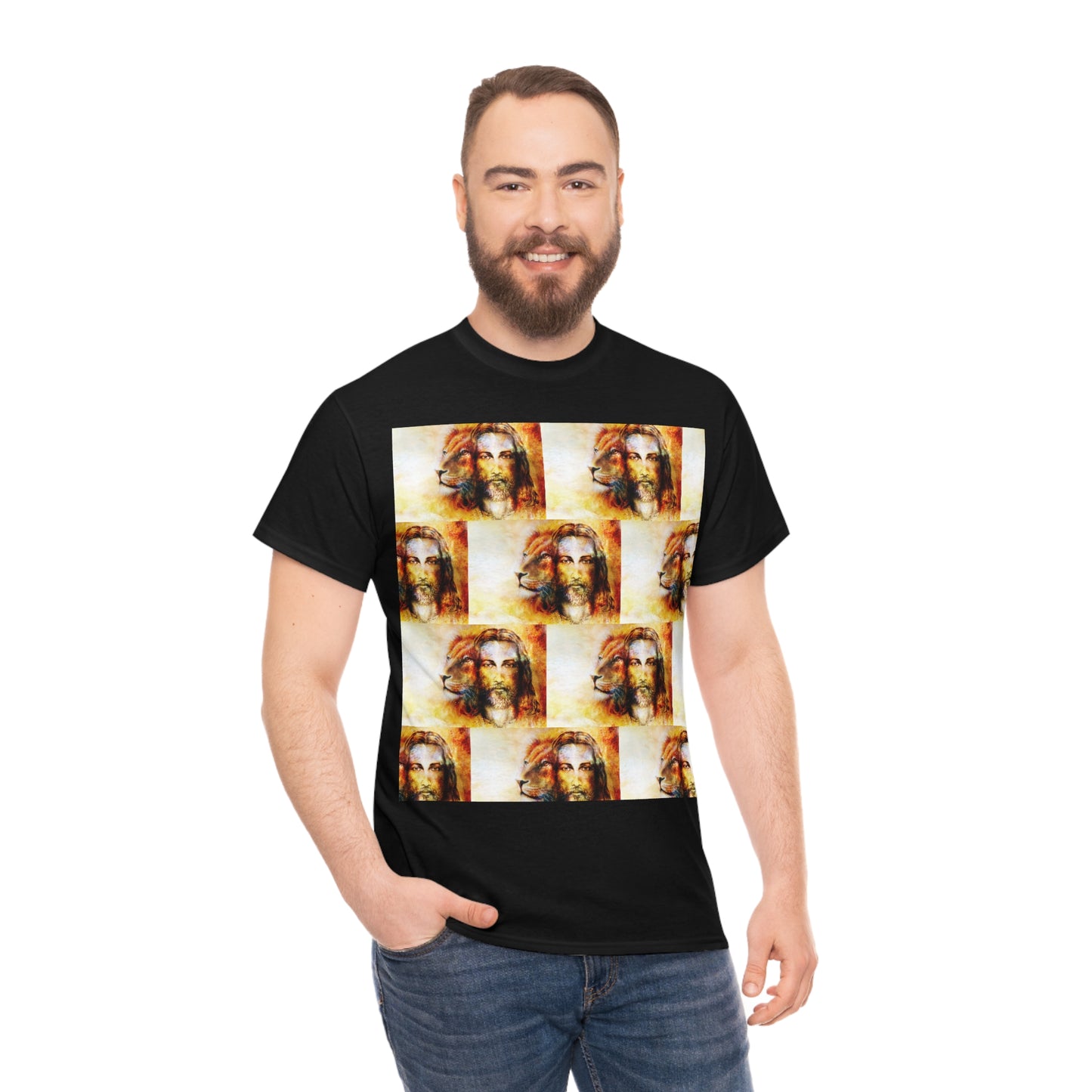 Double Mind Face Of Heavy Cotton Tee